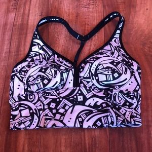 Manduka yoga print sports bra